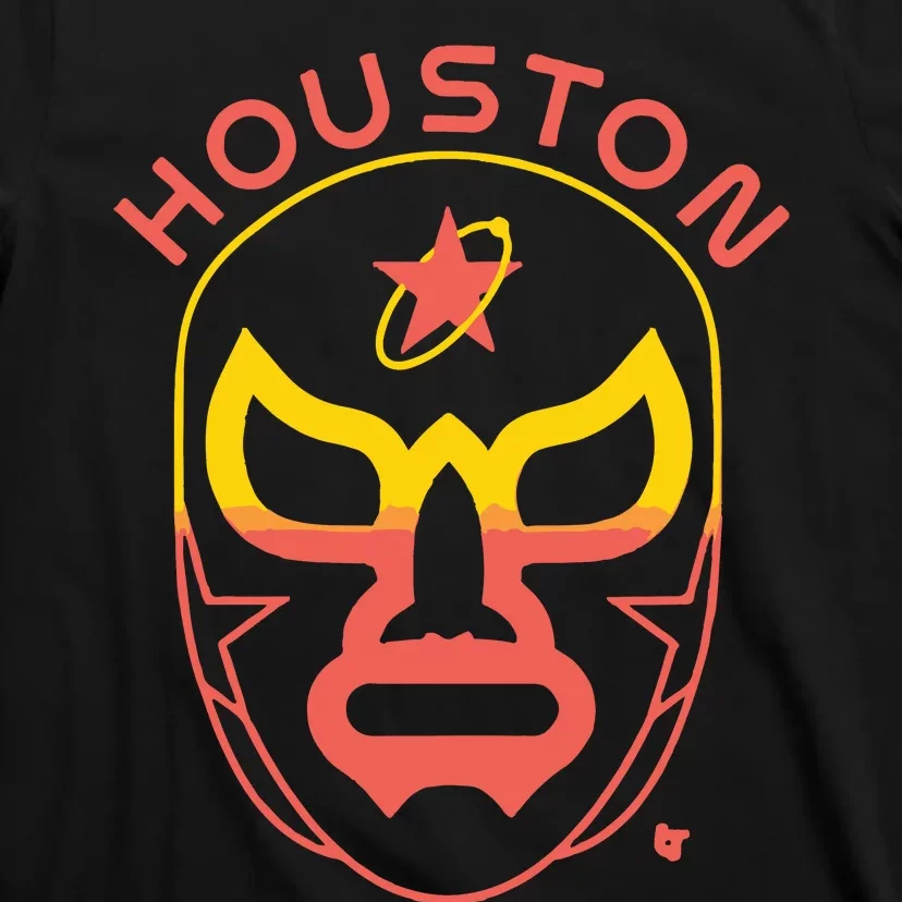 Houston Baseball Lucha Mask T-Shirt