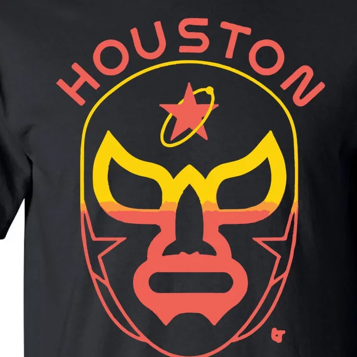 Houston Baseball Lucha Mask Tall T-Shirt