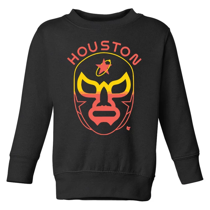 Houston Baseball Lucha Mask Toddler Sweatshirt