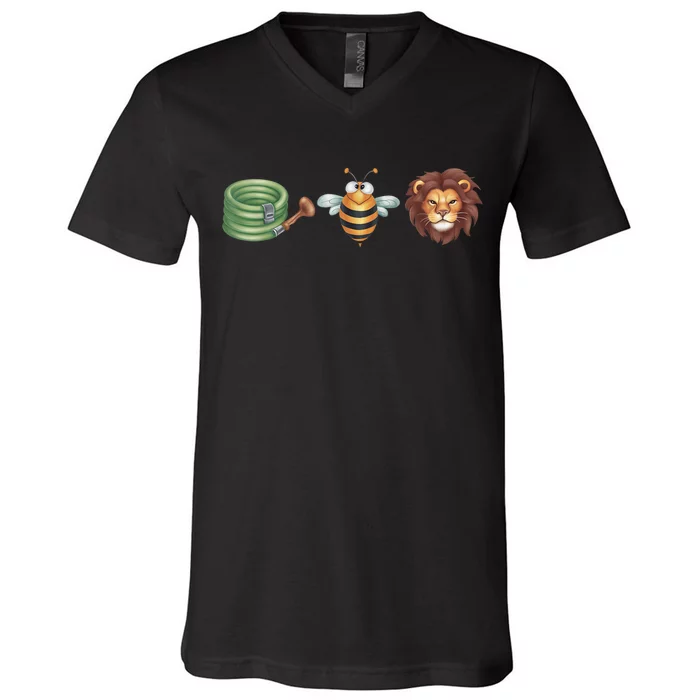 Hose Bee Lion Funny Meme Hose Bee Lion V-Neck T-Shirt