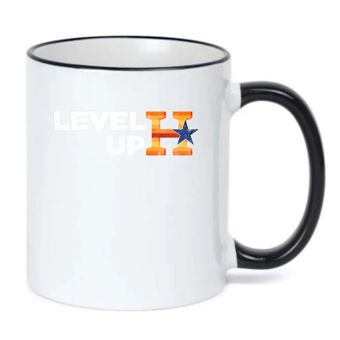 Houston Baseball Level Up Champions Black Color Changing Mug