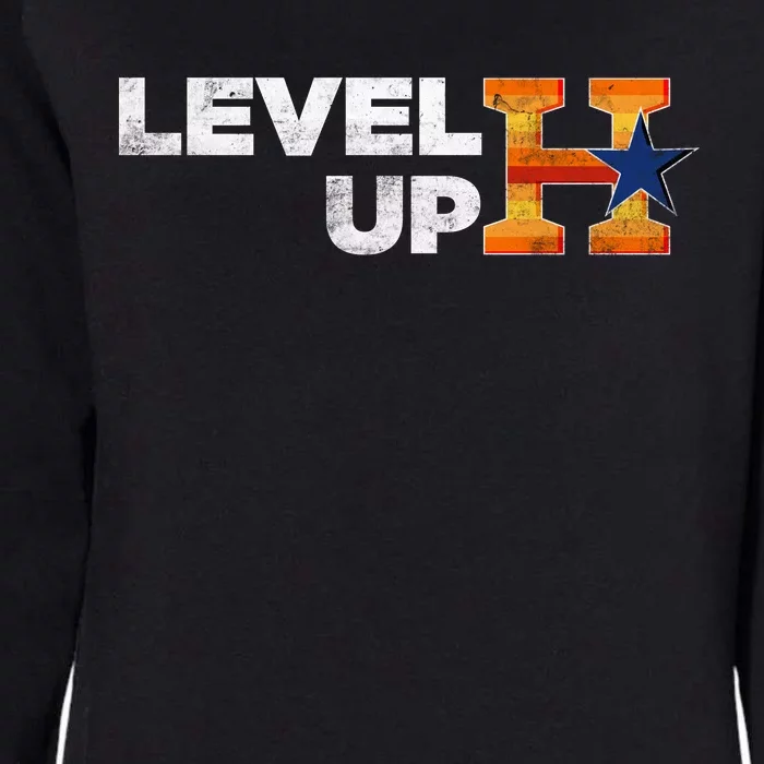 Houston Baseball Level Up Champions Womens California Wash Sweatshirt