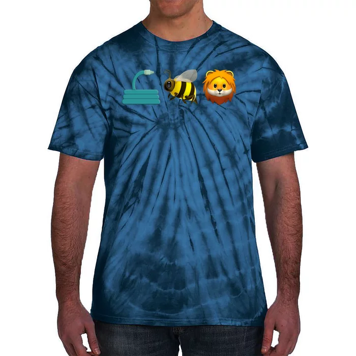 Hose Bee Lion Emoji Tie-Dye T-Shirt