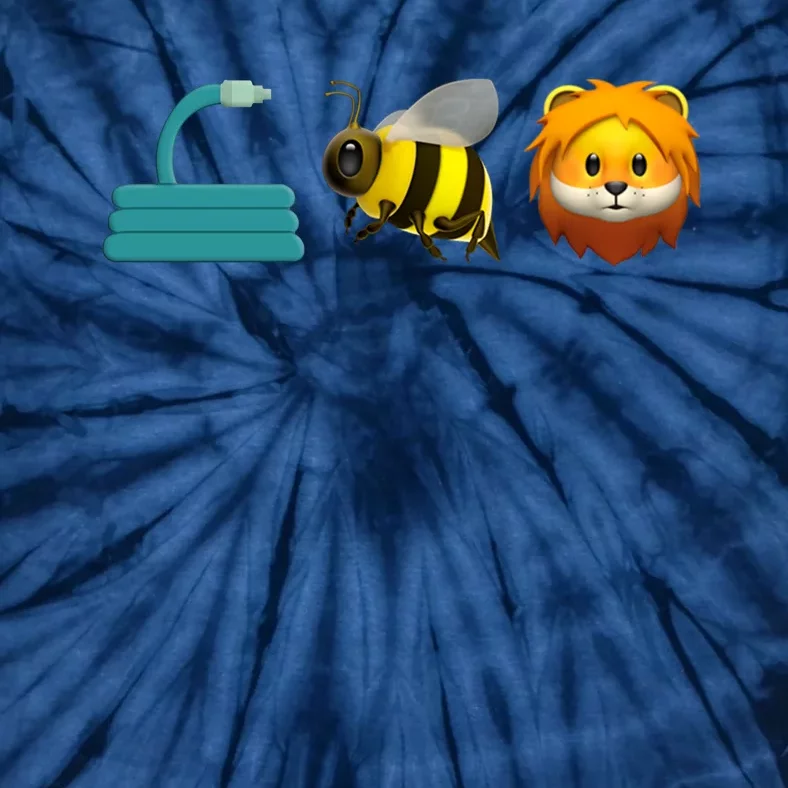 Hose Bee Lion Emoji Tie-Dye T-Shirt