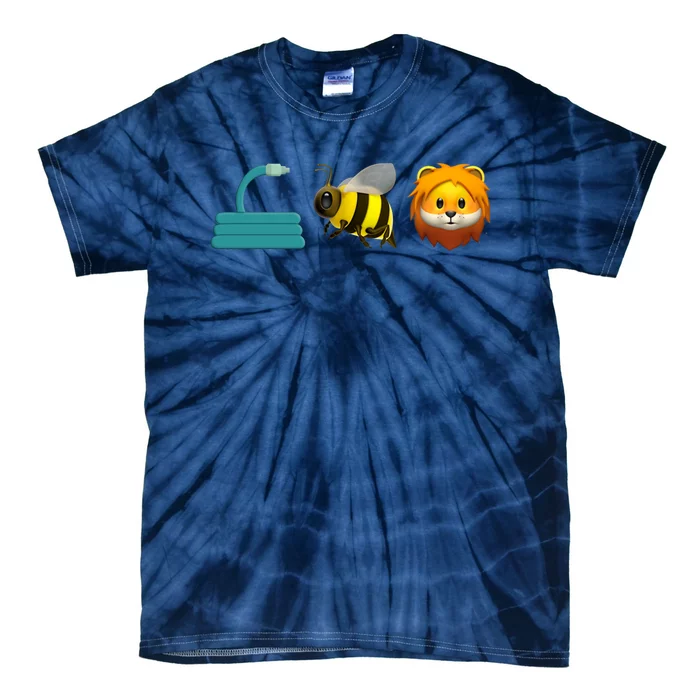 Hose Bee Lion Emoji Tie-Dye T-Shirt