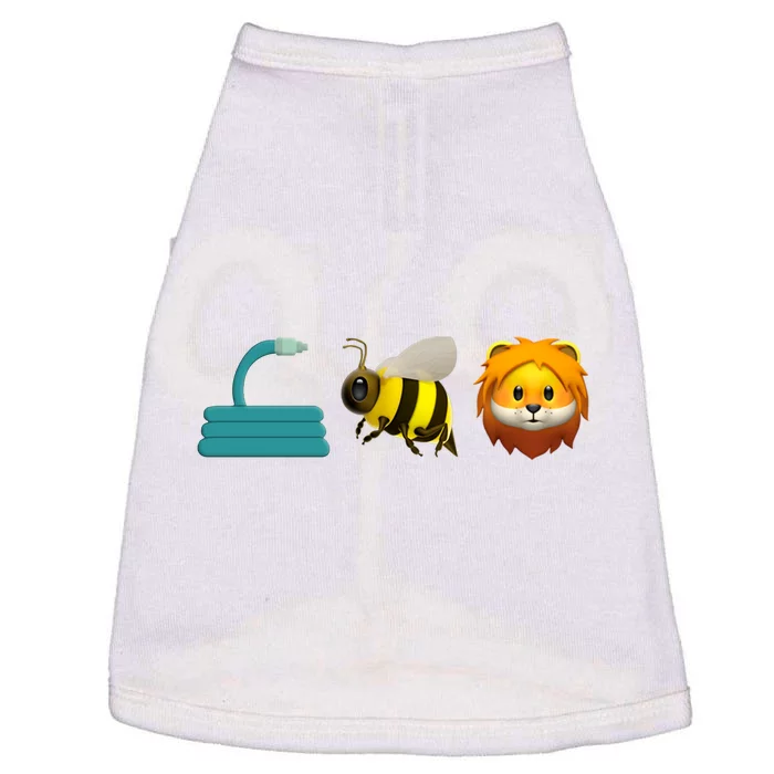 Hose Bee Lion Emoji Doggie Tank