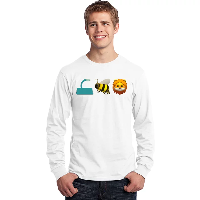 Hose Bee Lion Emoji Long Sleeve Shirt