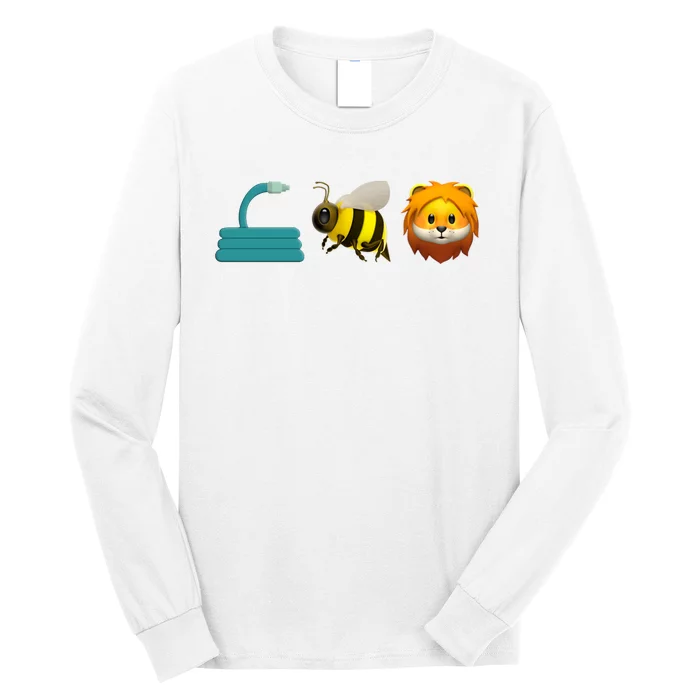 Hose Bee Lion Emoji Long Sleeve Shirt