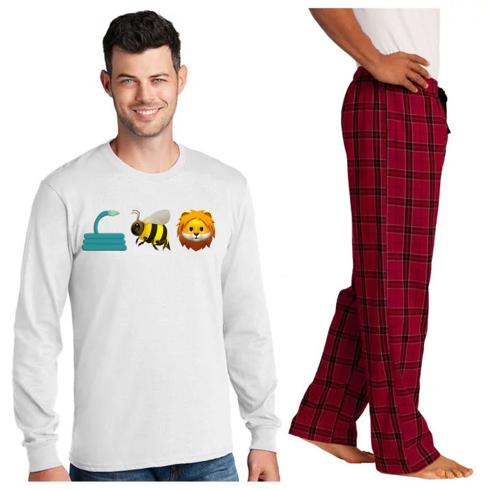 Hose Bee Lion Emoji Long Sleeve Pajama Set