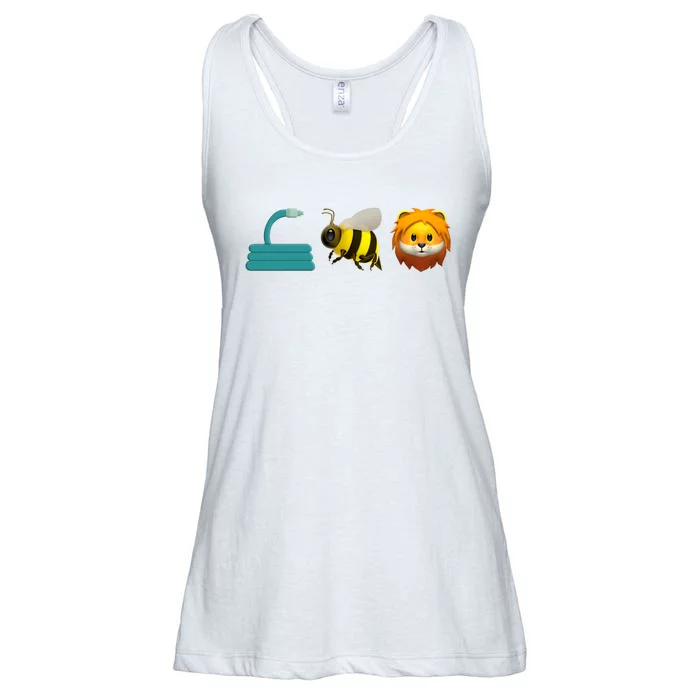 Hose Bee Lion Emoji Ladies Essential Flowy Tank