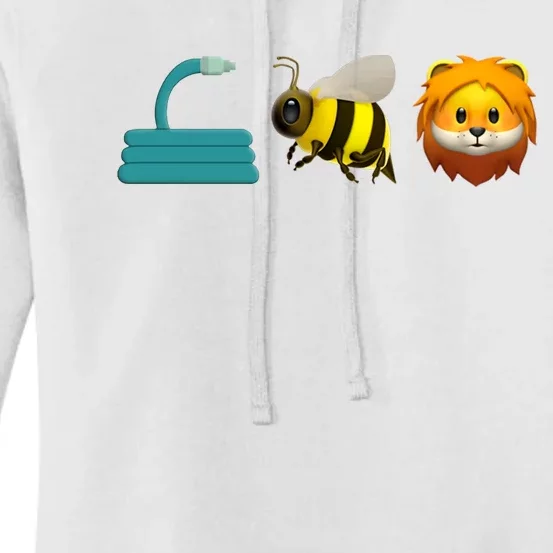 Hose Bee Lion Emoji Women's Pullover Hoodie