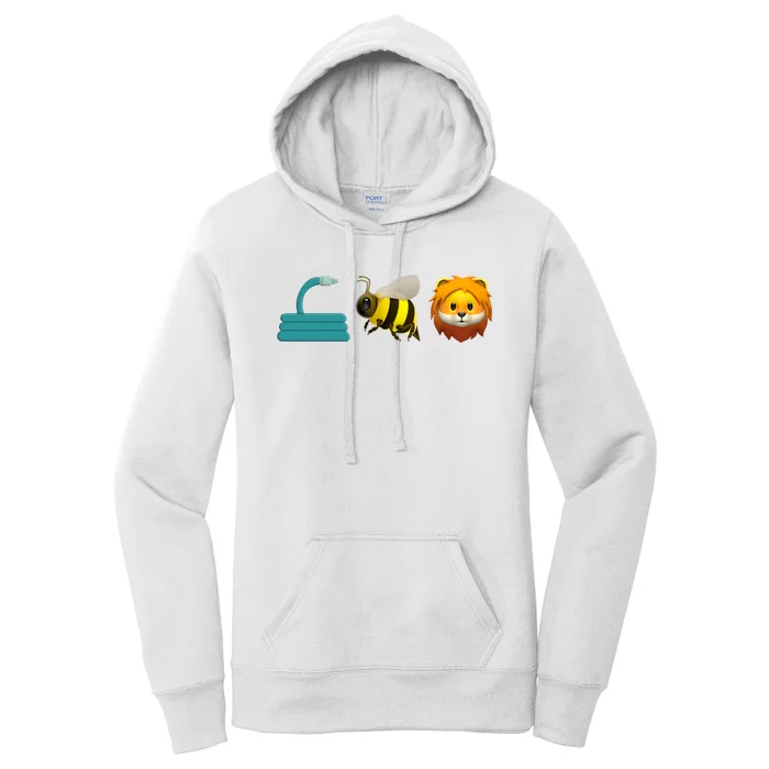 Hose Bee Lion Emoji Women's Pullover Hoodie