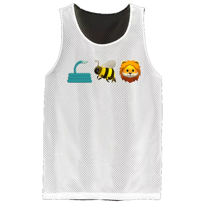 Hose Bee Lion Emoji Mesh Reversible Basketball Jersey Tank