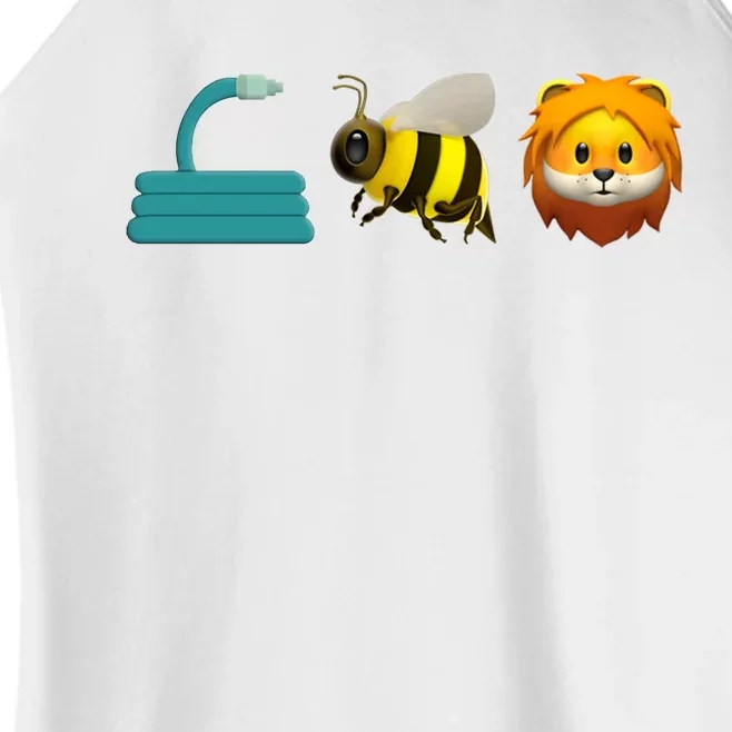 Hose Bee Lion Emoji Women’s Perfect Tri Rocker Tank