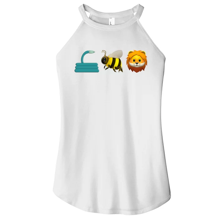 Hose Bee Lion Emoji Women’s Perfect Tri Rocker Tank