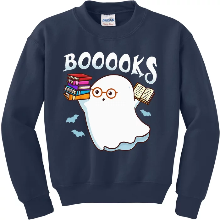 Halloween Books Librarian English Teacher Reader Reading Kids Sweatshirt