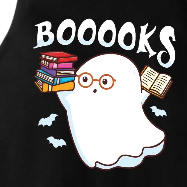 Halloween Books Librarian English Teacher Reader Reading Ladies Tri-Blend Wicking Tank