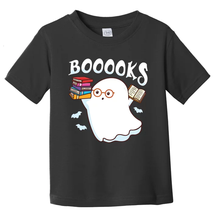 Halloween Books Librarian English Teacher Reader Reading Toddler T-Shirt