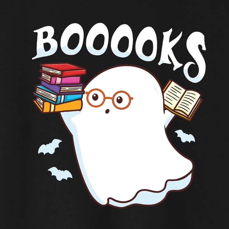 Halloween Books Librarian English Teacher Reader Reading Women's Crop Top Tee