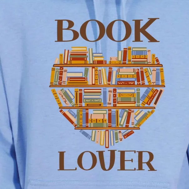 Heart Book Lover Gift For Reading Books Unisex Surf Hoodie