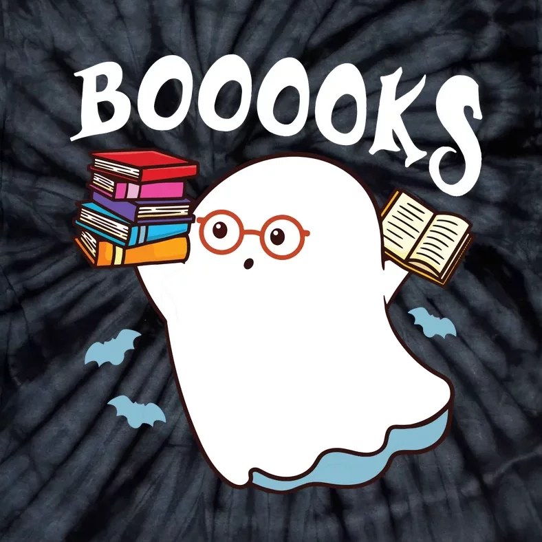 Halloween Books Librarian English Teacher Reader Reading Tie-Dye T-Shirt