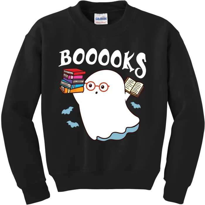 Halloween Books Librarian English Teacher Reader Reading Kids Sweatshirt