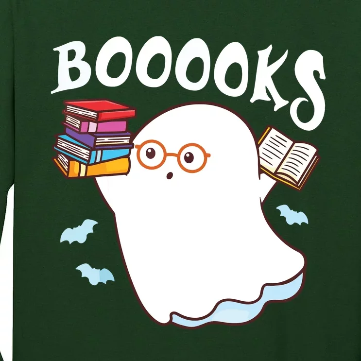 Halloween Books Librarian English Teacher Reader Reading Tall Long Sleeve T-Shirt