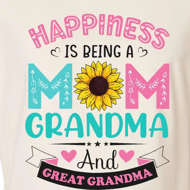 Happiness Being Mom Grandma Great Grandma Mothers Day Garment-Dyed Women's Muscle Tee