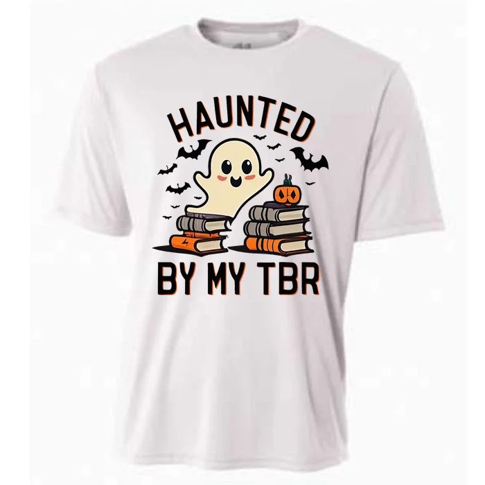 Haunted By My Tbr Boo Halloween Book Cooling Performance Crew T-Shirt