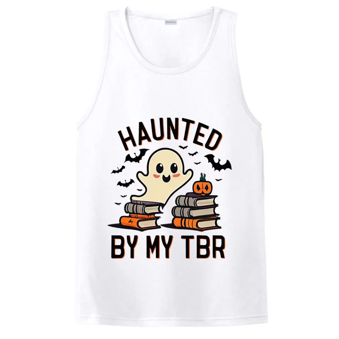 Haunted By My Tbr Boo Halloween Book Performance Tank