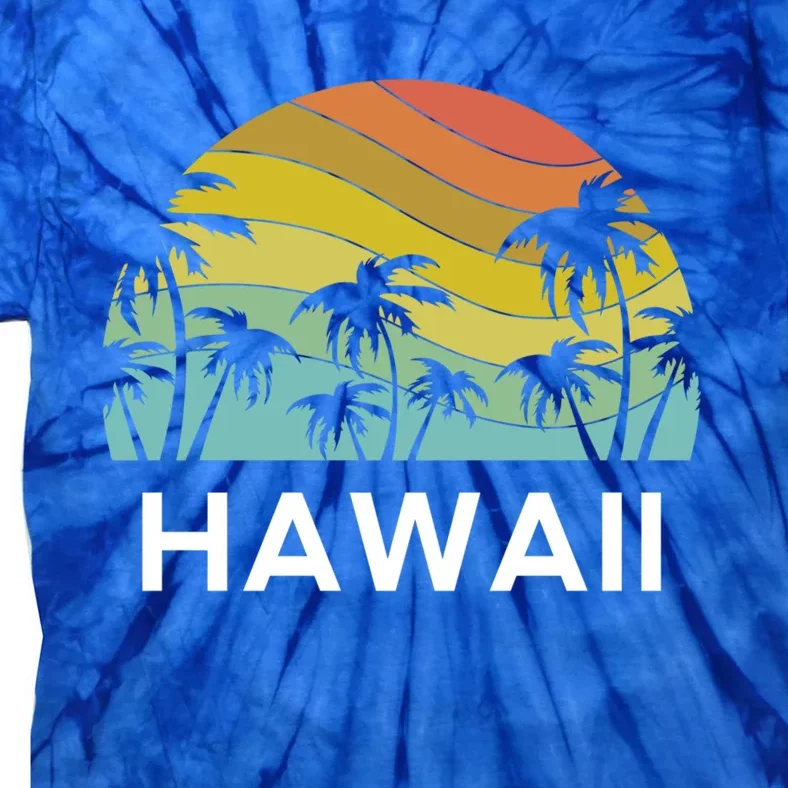 Hawaii Beach Maui Retro Hawaiian Surf Big Island Party Aloha Gift Tie-Dye T-Shirt