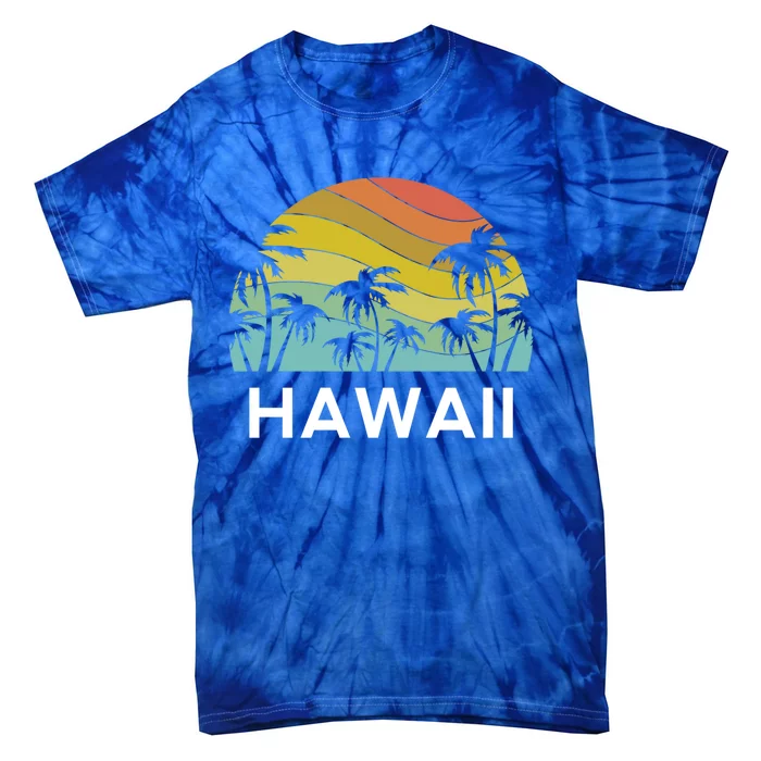 Hawaii Beach Maui Retro Hawaiian Surf Big Island Party Aloha Gift Tie-Dye T-Shirt