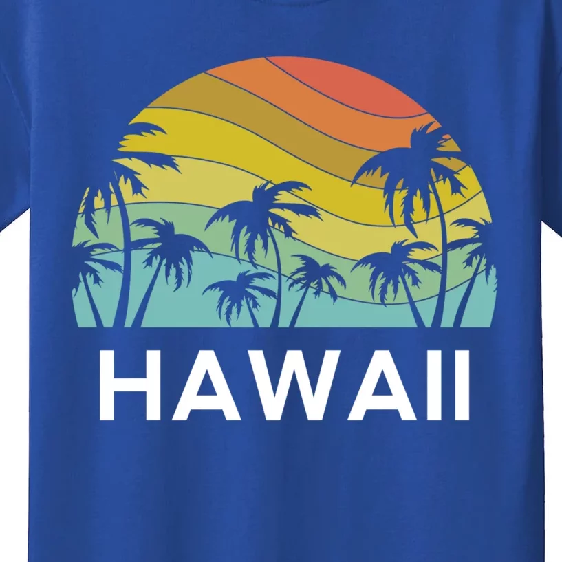 Hawaii Beach Maui Retro Hawaiian Surf Big Island Party Aloha Gift Kids T-Shirt