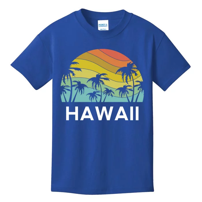 Hawaii Beach Maui Retro Hawaiian Surf Big Island Party Aloha Gift Kids T-Shirt