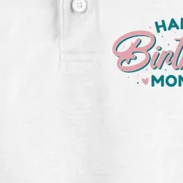 Happy Birthday Mommy Cute Gift Dry Zone Grid Performance Polo