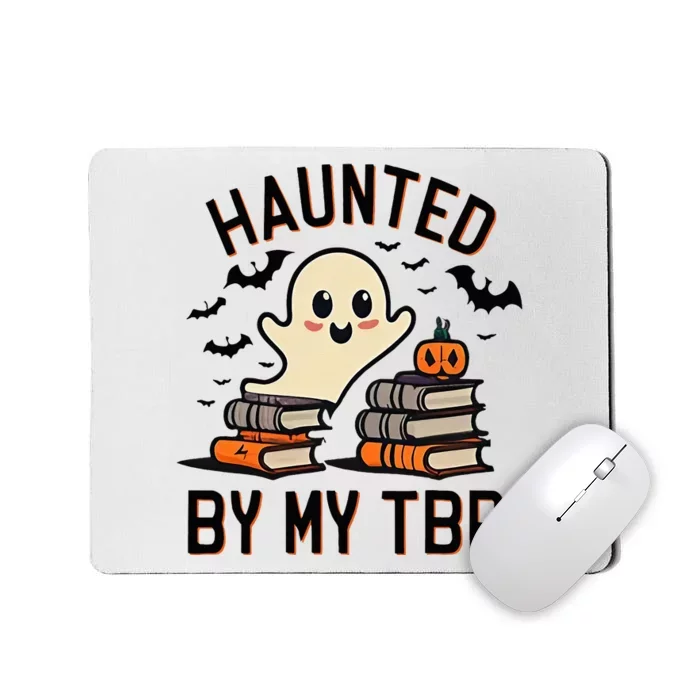 Haunted By My Tbr Boo Halloween Book Mousepad