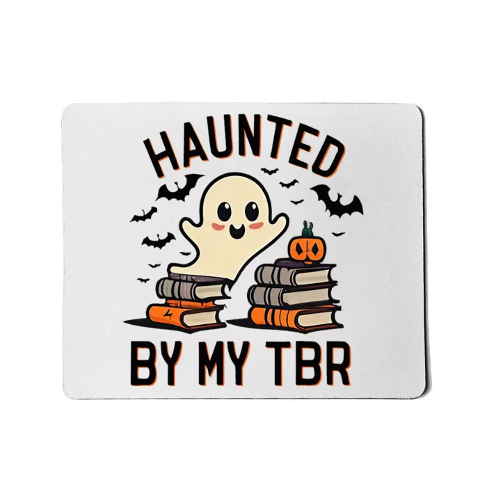 Haunted By My Tbr Boo Halloween Book Mousepad