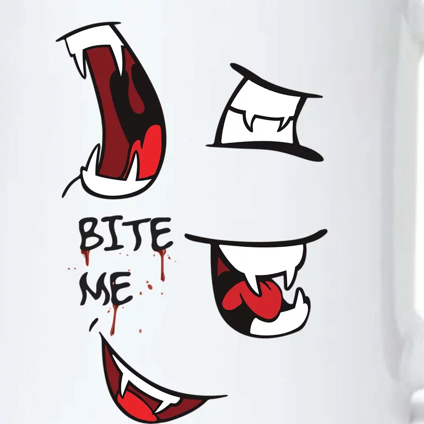 Halloween Bite Me Cute Gift Black Color Changing Mug