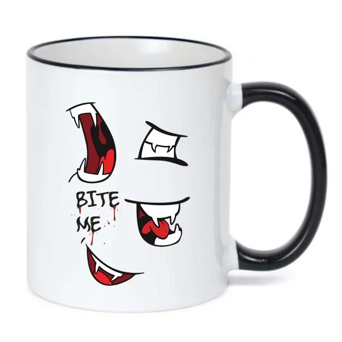 Halloween Bite Me Cute Gift Black Color Changing Mug