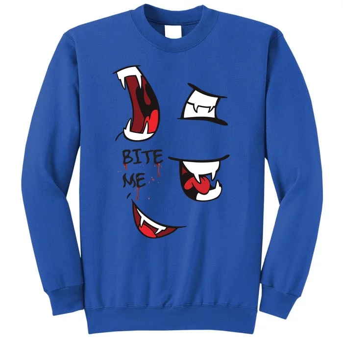 Halloween Bite Me Cute Gift Tall Sweatshirt