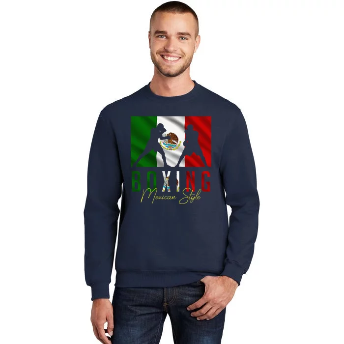 Humorous Boxing Mexican Sparring Kickboxing Kickboxer Fan Tall Sweatshirt