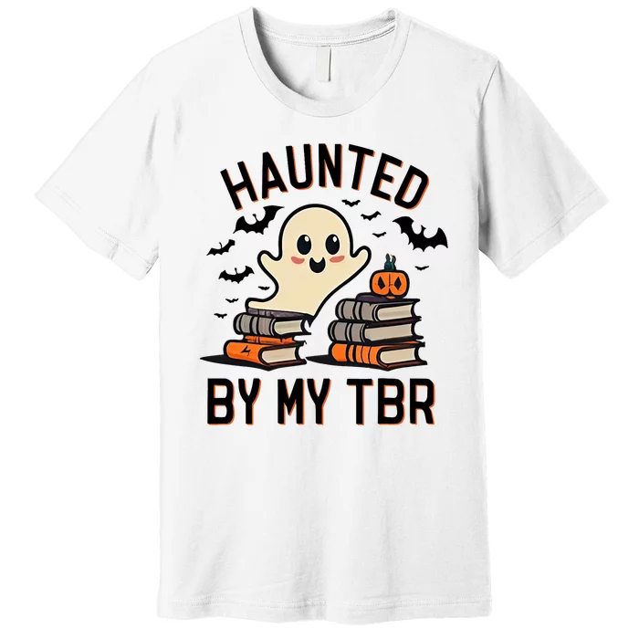 Haunted By My Tbr Boo Halloween Book Premium T-Shirt