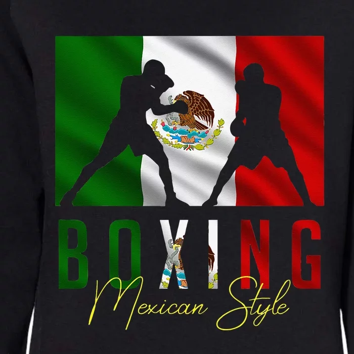 Humorous Boxing Mexican Sparring Kickboxing Kickboxer Fan Womens California Wash Sweatshirt