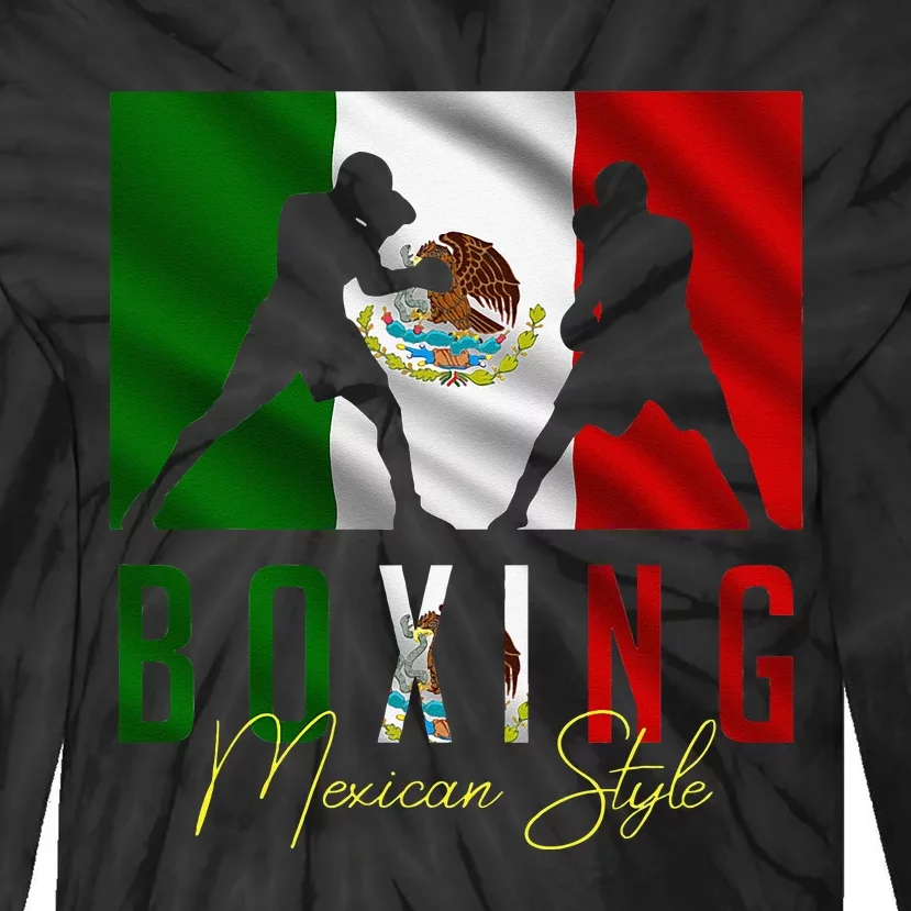 Humorous Boxing Mexican Sparring Kickboxing Kickboxer Fan Tie-Dye Long Sleeve Shirt