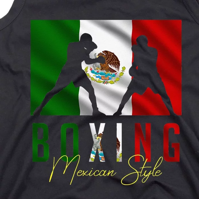 Humorous Boxing Mexican Sparring Kickboxing Kickboxer Fan Tank Top