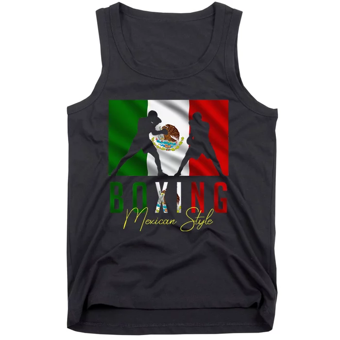 Humorous Boxing Mexican Sparring Kickboxing Kickboxer Fan Tank Top