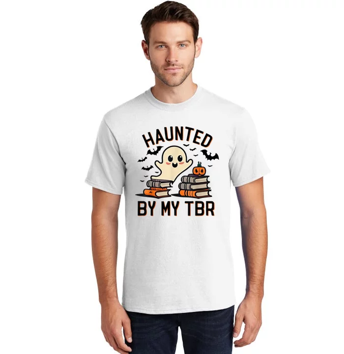 Haunted By My Tbr Boo Halloween Book Tall T-Shirt