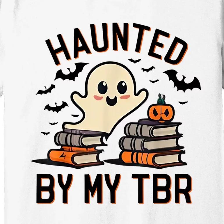 Haunted By My Tbr Boo Halloween Book Premium T-Shirt