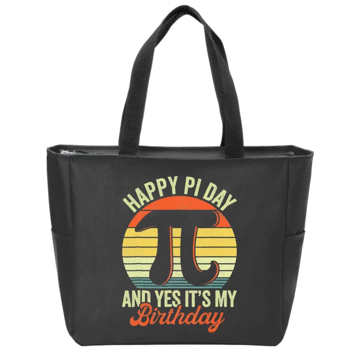 Happy Birthday Math Geek Pi Day Zip Tote Bag