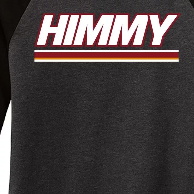 Himmy Buckets Miami Himmy Butler Women's Tri-Blend 3/4-Sleeve Raglan Shirt